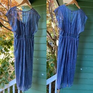 Anthropologie / Moulinette Soeurs Sheer Sparkly Dress - 14 - Multicolor sparkle